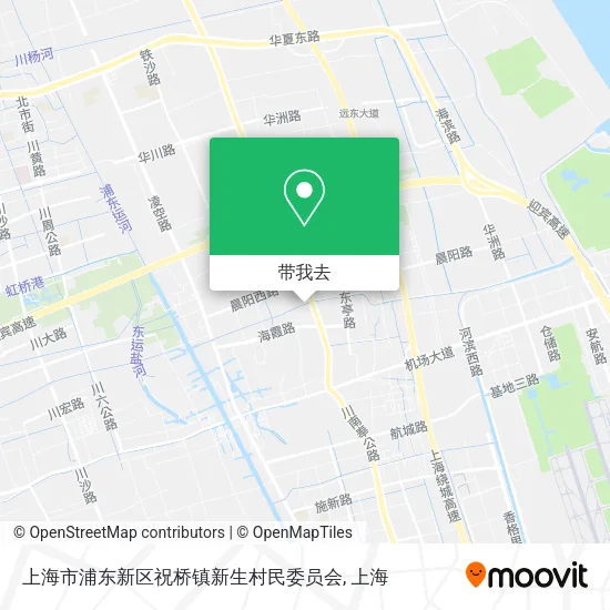 上海市浦东新区祝桥镇新生村民委员会地图
