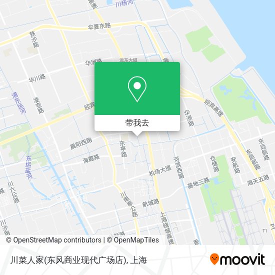 川菜人家(东风商业现代广场店)地图