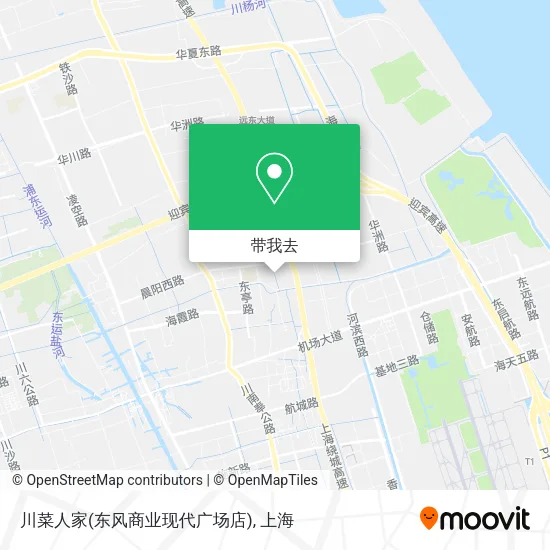 川菜人家(东风商业现代广场店)地图
