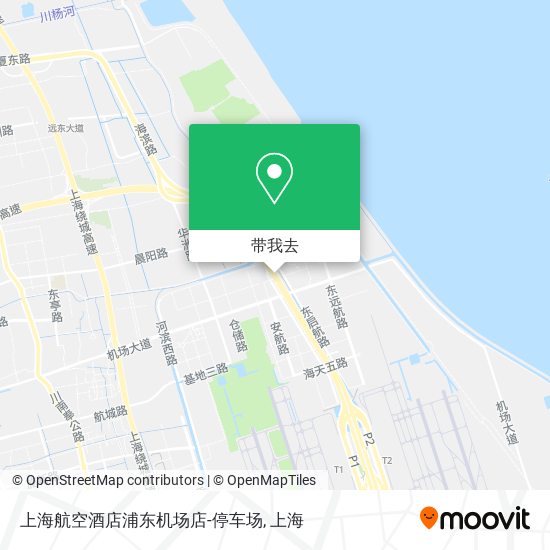 上海航空酒店浦东机场店-停车场地图