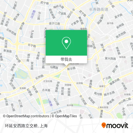 环延安西路立交桥地图
