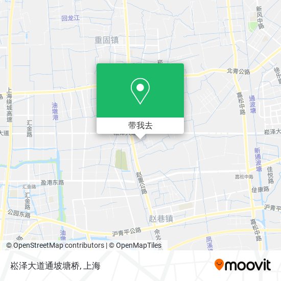 崧泽大道通坡塘桥地图