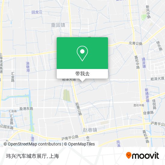 玮兴汽车城市展厅地图