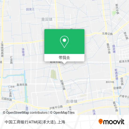 中国工商银行ATM(崧泽大道)地图