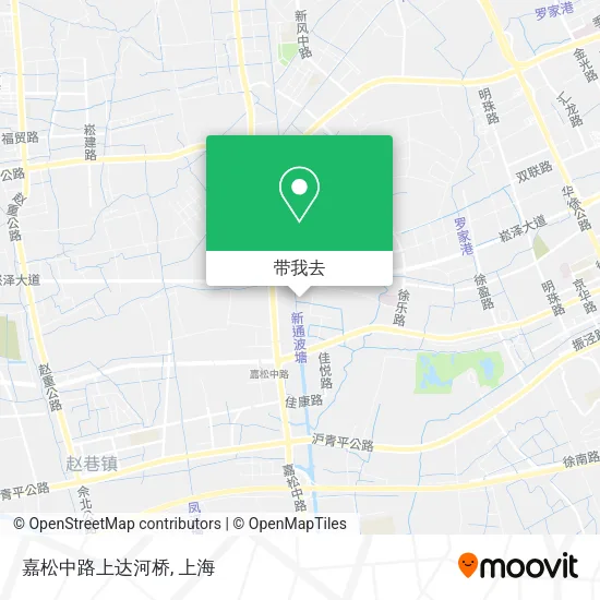 嘉松中路上达河桥地图