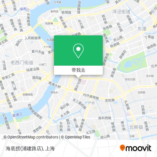 海底捞(浦建路店)地图