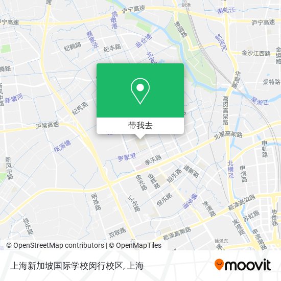 上海新加坡国际学校闵行校区地图
