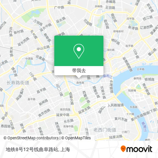 地铁8号12号线曲阜路站地图