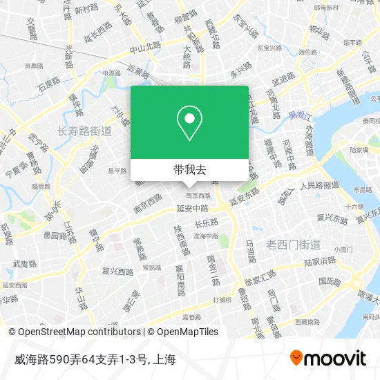 威海路590弄64支弄1-3号地图