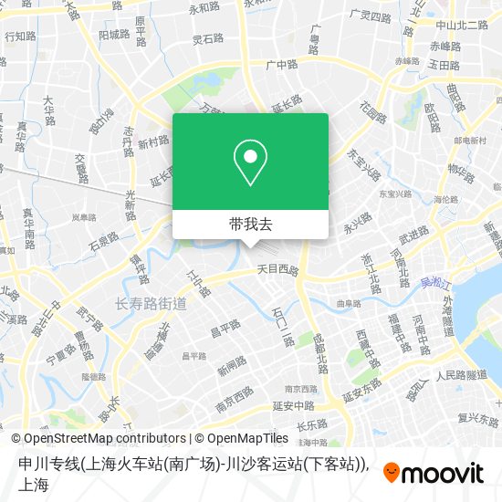 申川专线(上海火车站(南广场)-川沙客运站(下客站))地图