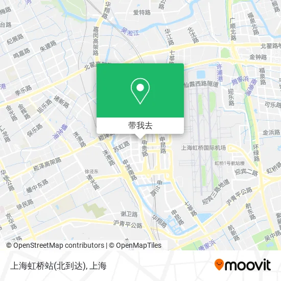 上海虹桥站(北到达)地图