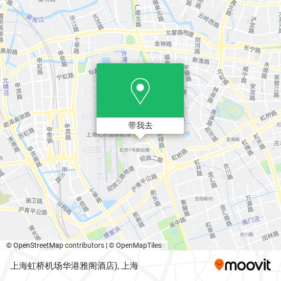 上海虹桥机场华港雅阁酒店)地图