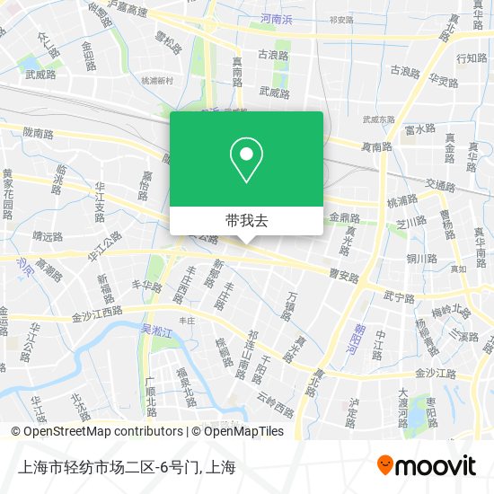 上海市轻纺市场二区-6号门地图