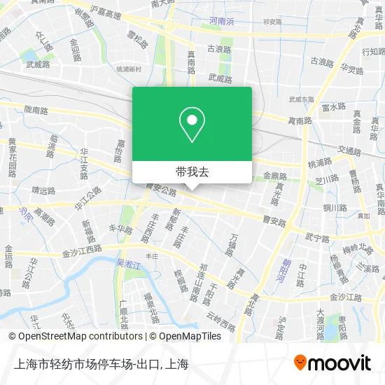 上海市轻纺市场停车场-出口地图