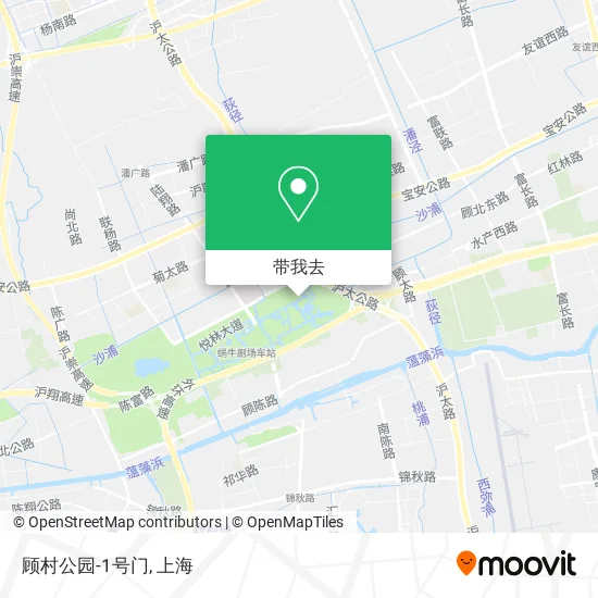 顾村公园-1号门地图