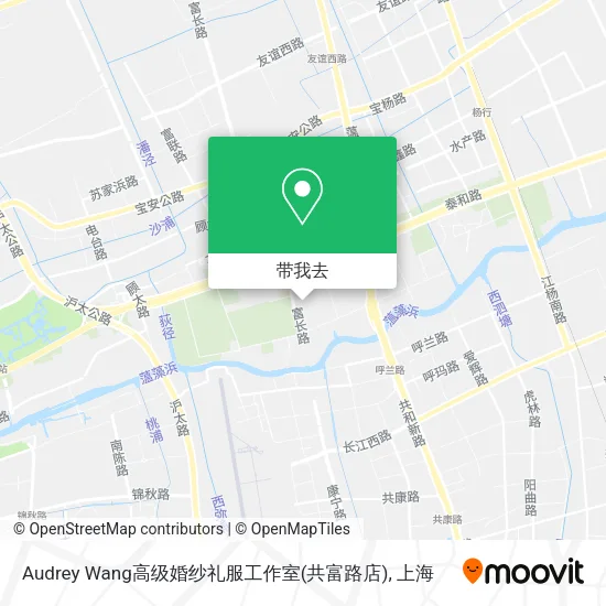 Audrey Wang高级婚纱礼服工作室(共富路店)地图