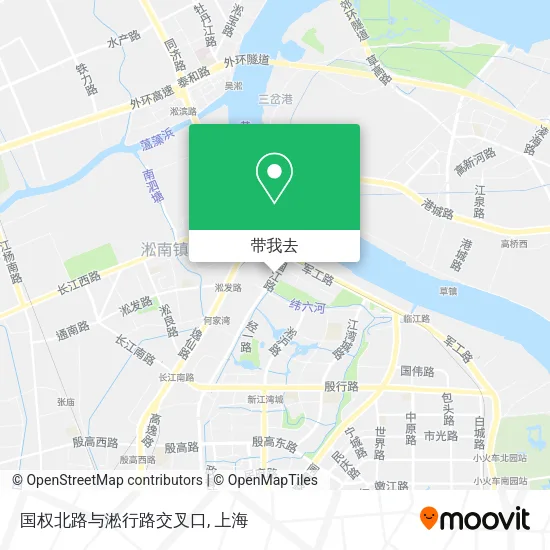 国权北路与淞行路交叉口地图