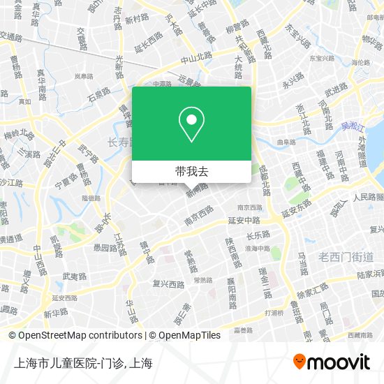 上海市儿童医院-门诊地图