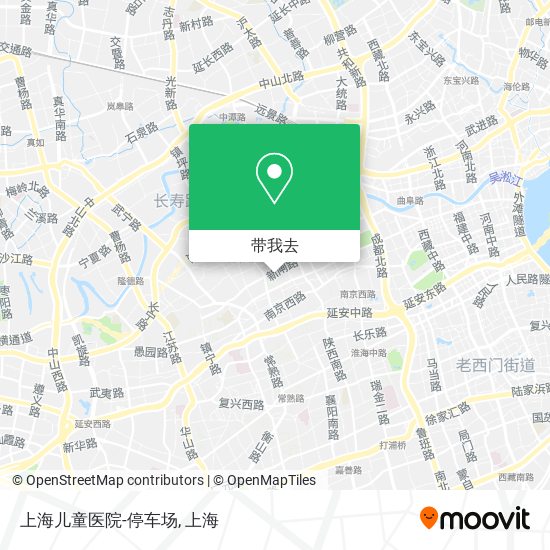 上海儿童医院-停车场地图