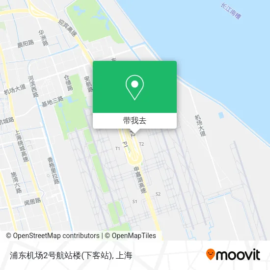 浦东机场2号航站楼(下客站)地图