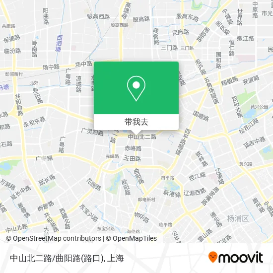 中山北二路/曲阳路(路口)地图