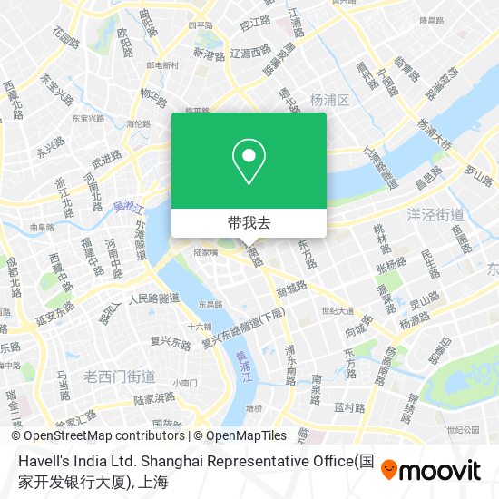 Havell's India Ltd. Shanghai Representative Office(国家开发银行大厦)地图