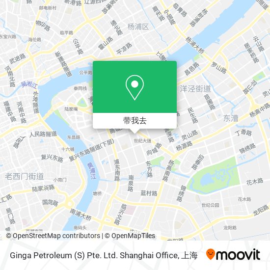 Ginga Petroleum (S) Pte. Ltd. Shanghai Office地图