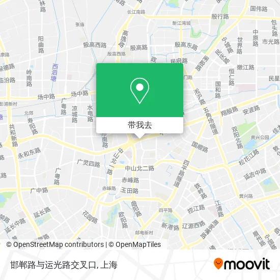 邯郸路与运光路交叉口地图