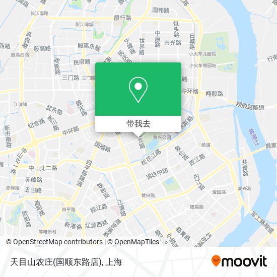 天目山农庄(国顺东路店)地图