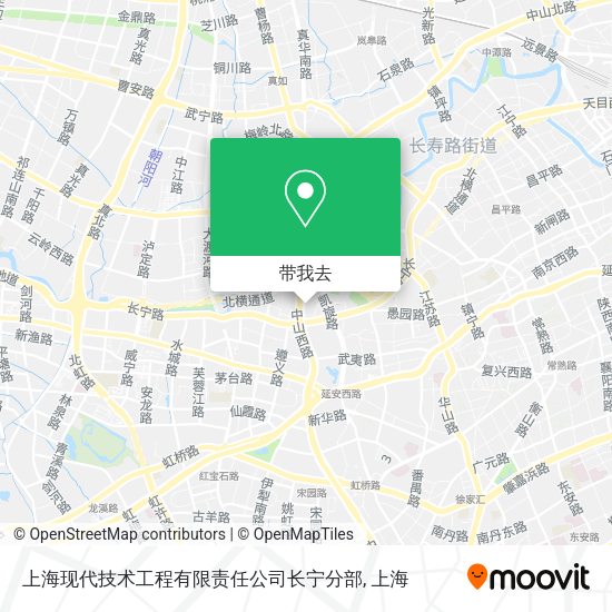 上海现代技术工程有限责任公司长宁分部地图