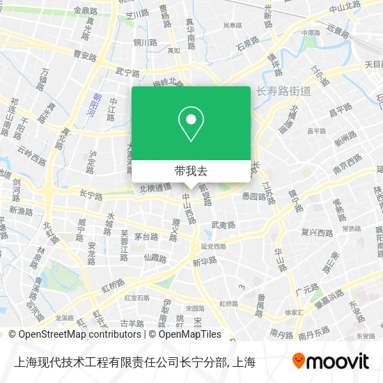 上海现代技术工程有限责任公司长宁分部地图