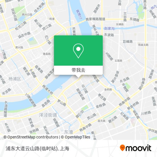 浦东大道云山路(临时站)地图