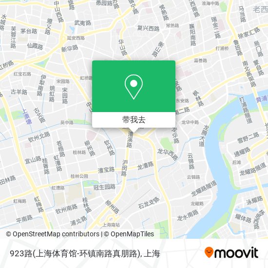 923路(上海体育馆-环镇南路真朋路)地图