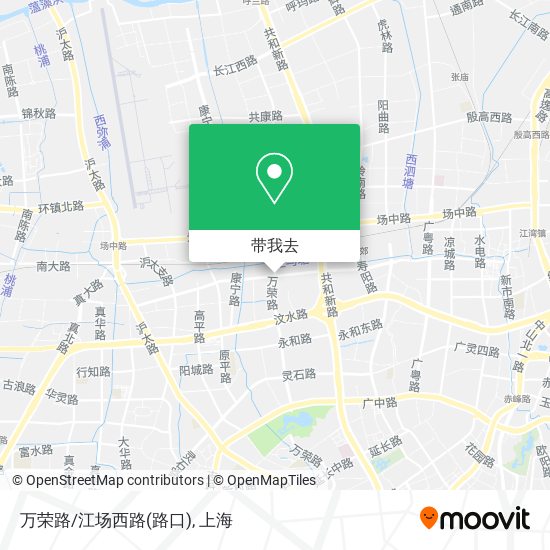 万荣路/江场西路(路口)地图