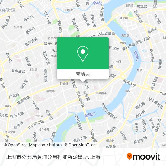 上海市公安局黄浦分局打浦桥派出所地图