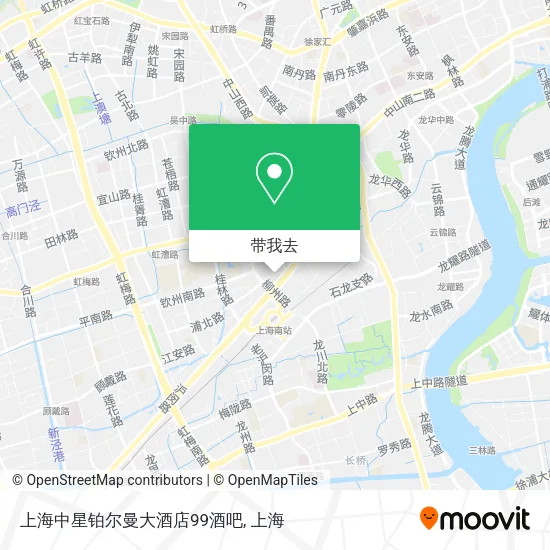 上海中星铂尔曼大酒店99酒吧地图