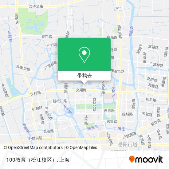 100教育（松江校区）地图