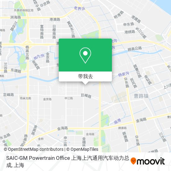 SAIC-GM Powertrain Office 上海上汽通用汽车动力总成地图