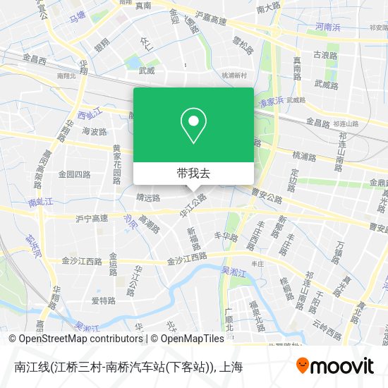 南江线(江桥三村-南桥汽车站(下客站))地图