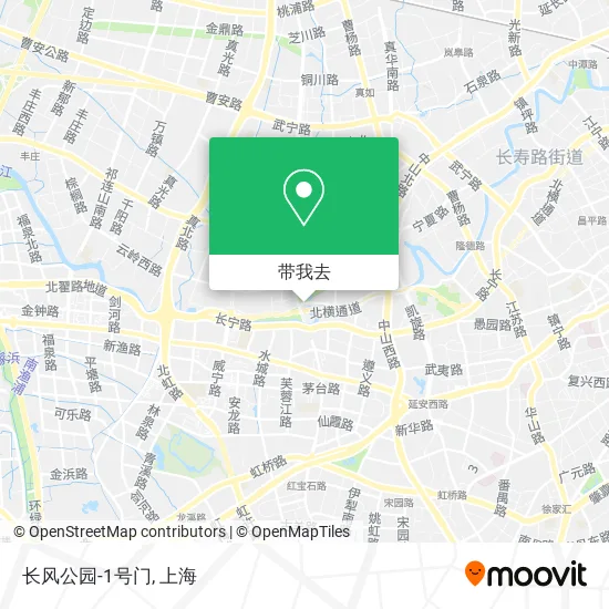 长风公园-1号门地图