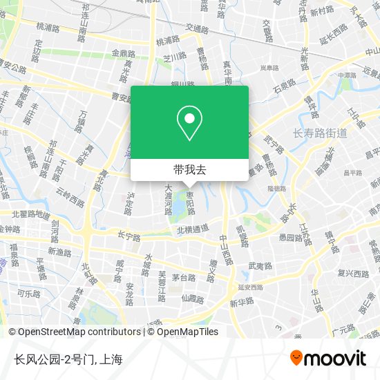 长风公园-2号门地图