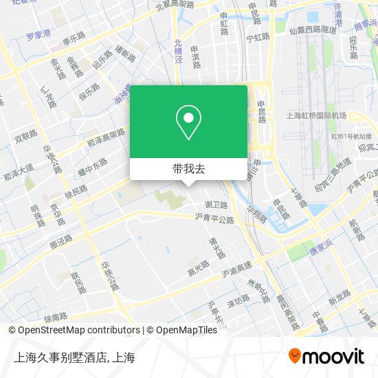 上海久事别墅酒店地图