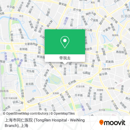 上海巿同仁医院 (TongRen Hospital - WeiNing Branch)地图