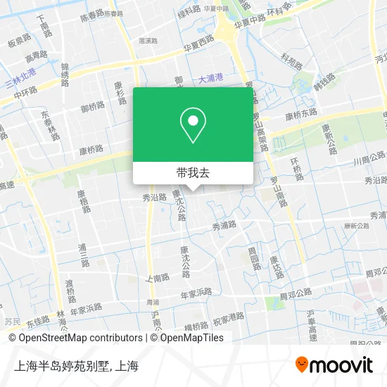 上海半岛婷苑别墅地图
