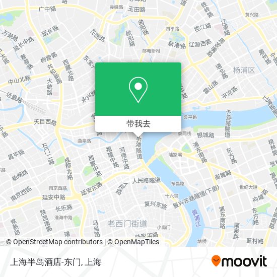 上海半岛酒店-东门地图