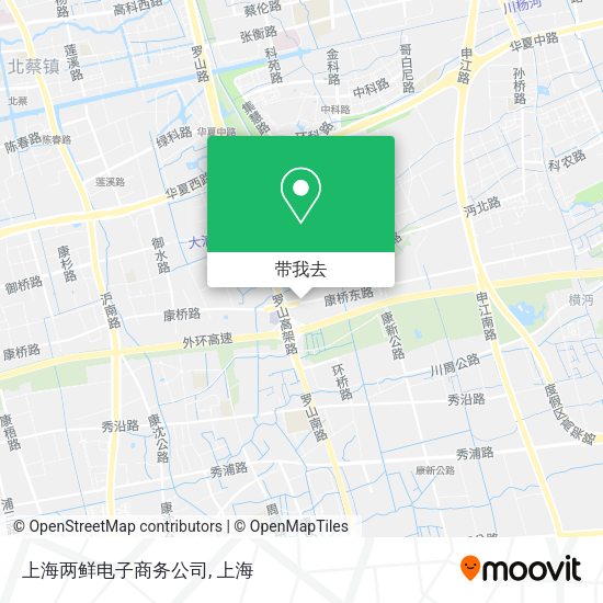 上海两鲜电子商务公司地图