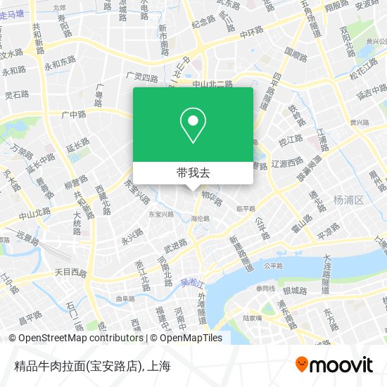 精品牛肉拉面(宝安路店)地图