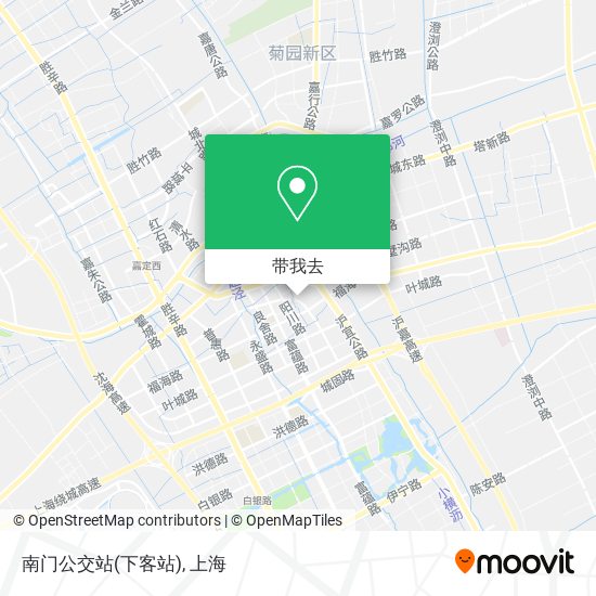 南门公交站(下客站)地图