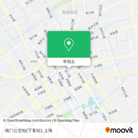 南门公交站(下客站)地图