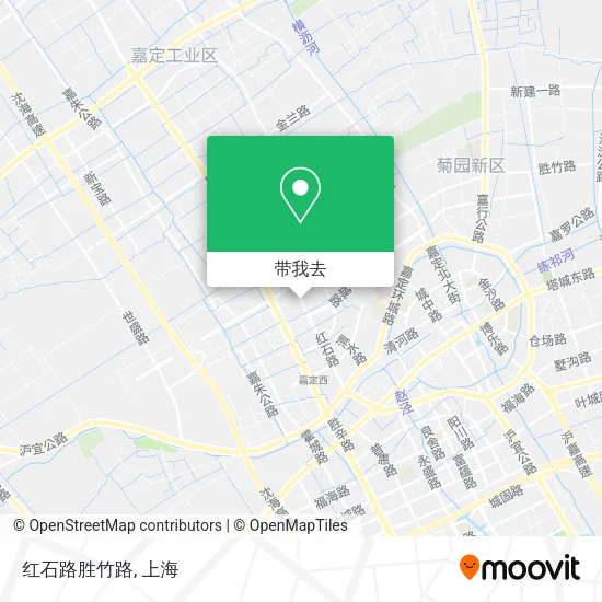 红石路胜竹路地图